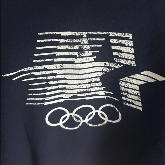 Heritage Olympic Sweatshirt Blue L LA 84 Reproduction Sweater Summer Winter - Picture 2 of 5